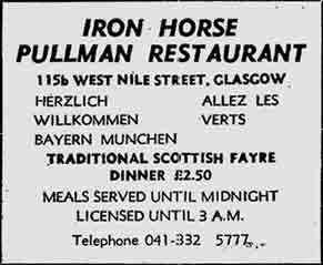 Iron Horse advert 1976